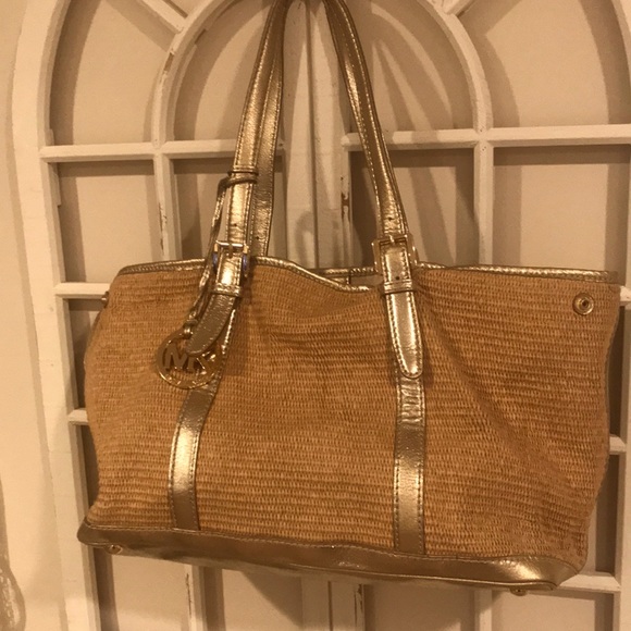 Michael Kors Handbags - Michael Kors wicker summer tote